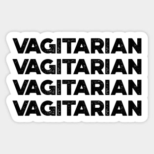 Vagitarian Funny Sticker